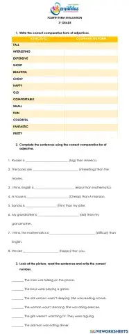 3° Fourth Term Evaluation