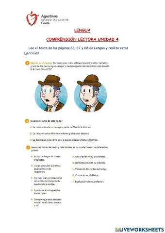 Comprensión Lectora -Observar la Realidad- (Unidad 4)
