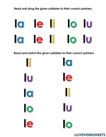 Letter L and the Vowels
