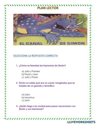 El canal de simon ( plan lector)