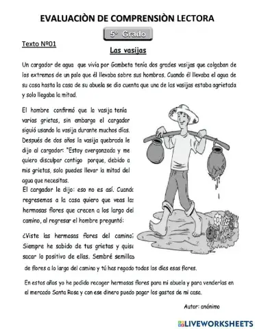 Comprension de lectura