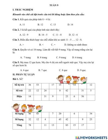 Bài tập cuối tuần 9