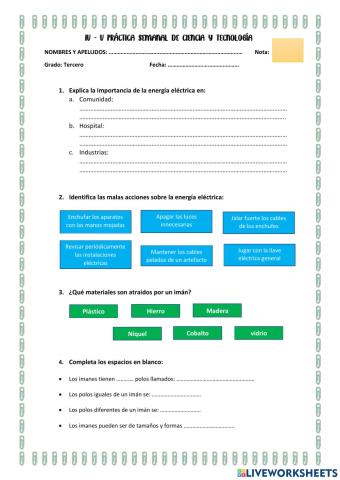 Iv - v practica de ciencia