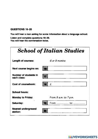 Ket 2-test 3-listening-part 4