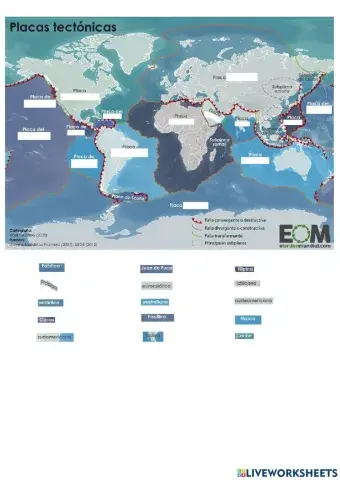 Las placas tectónicas