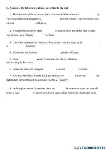 National character of Belarusian people 2