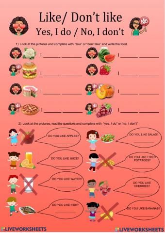 I like - i don't like