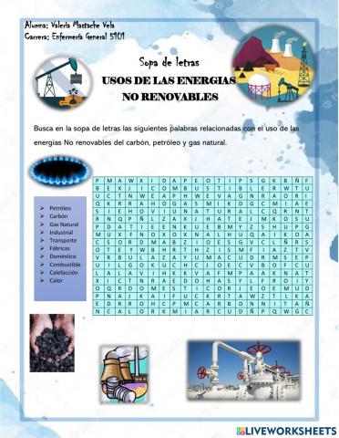 Uso de las energias no renovables
