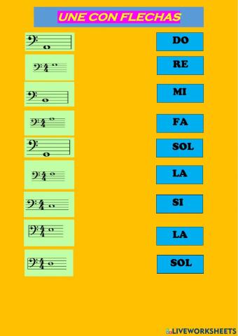 Flechas en clave de Fa