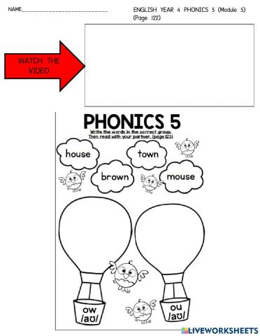 Year 4 Phonics 5