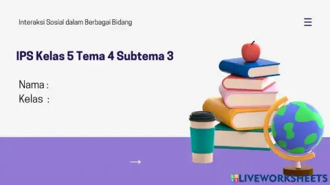 Ips kelas 5 tema 4 subtema 3