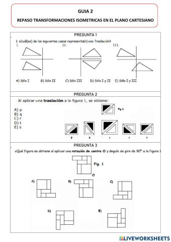 Traslacion y rotacion en el plano