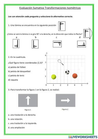 Evaluación T. Isométricas