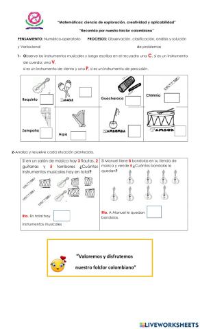 PENSAMIENTO: Numérico-operatorio