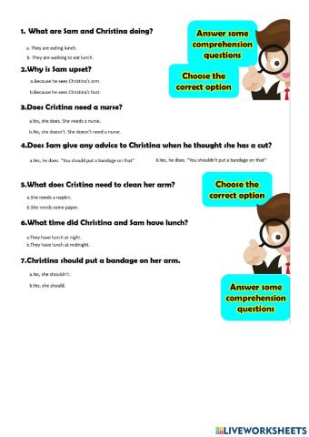 Reading comprehension