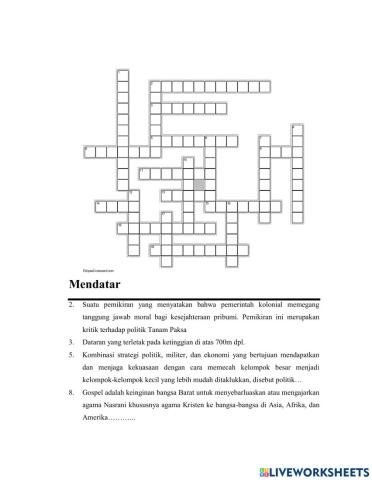 Crossword IPS Bagian Random Ke 26
