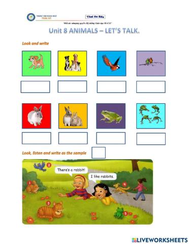 Unit 8 - let's learn Let's go 1