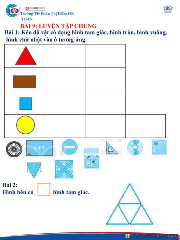 Toán tuần 9 tiết 1