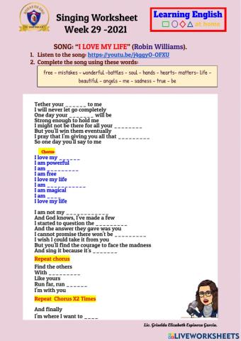 I love my life - robin williams