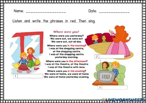 Module 8: Where were you yesterday?