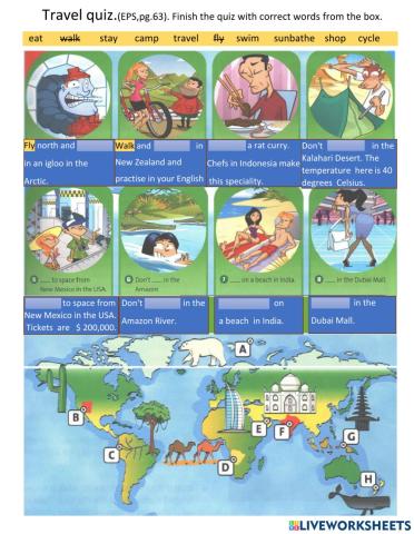 Travel quiz.EPS. (pg.63).