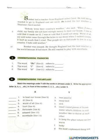 Reading Comprehension