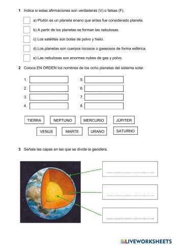 El Sistema Solar. La Tierra