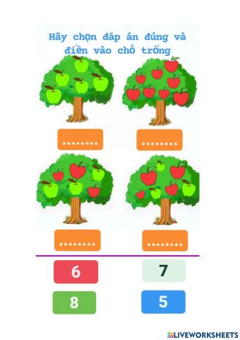 Toán chủ đề Thực vật