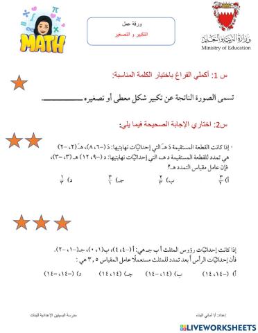 التكبير و التصغير