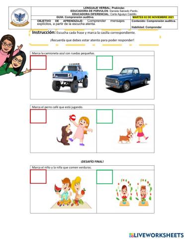 Comprensión auditiva