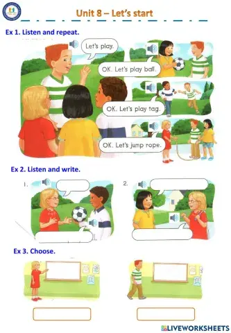 Unit 8 - Let's start