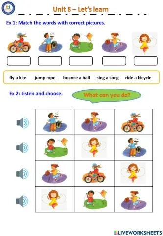 Unit 8 - Let's learn