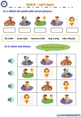 Unit 8 - Let's learn