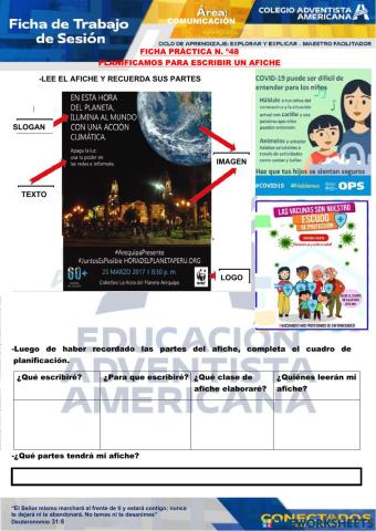 Escribimos un afiche