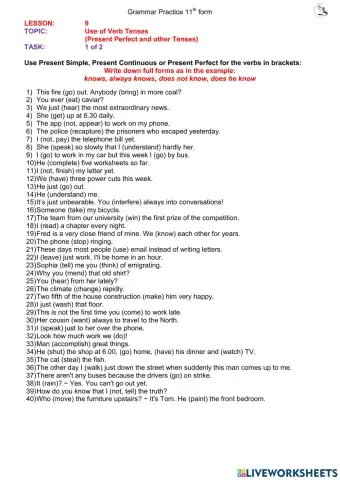 L9 Present Perfect (ex.1)