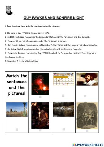 Guy fawkes and bonfire night