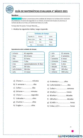Transformaciones de tiempo