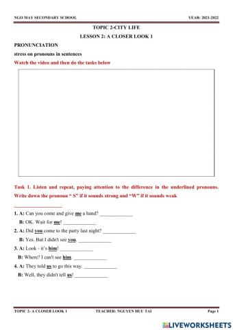 E.9-topic 2-a closer look 1-pronunciation