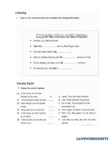 Access 3 Module 5 Listening