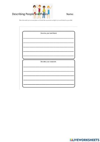 Describing People and Places