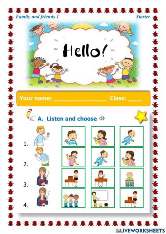 Family and Friends - 1 Starter