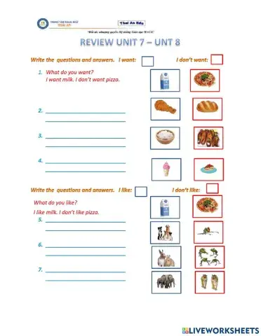 Review unit 7 - 8 Let's go 1