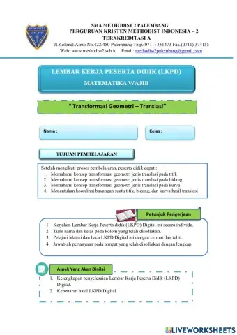 Transformasi Geometri - Translasi