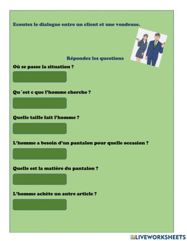 Accepter quelque chose Fiche -3