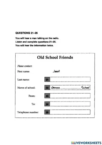 Ket-unit 4-listening-part 5