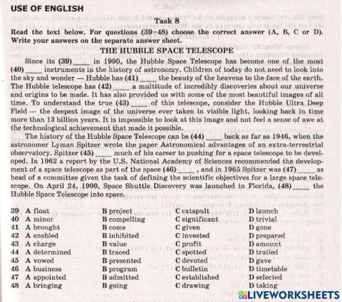 ZNO Use of English 6