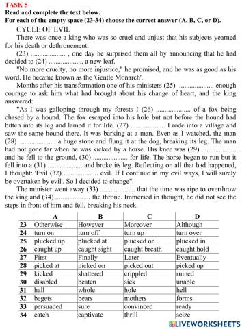 ZNO Use of English 29