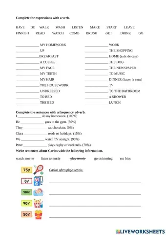 Adverbs and routines