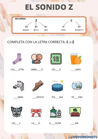 ORTOGRAFÍA. El sonido Z