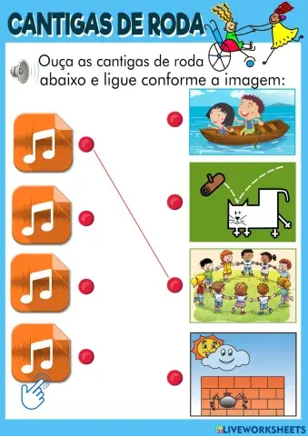 Cantigas de roda - Atividade